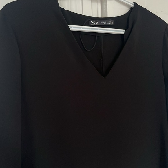 Zara Black Ruffle Dress - Picture 2 of 3